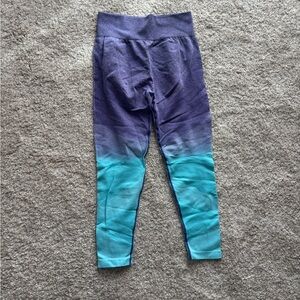 HALARA women’s Ombre Purple to Teal Seamless Leggings